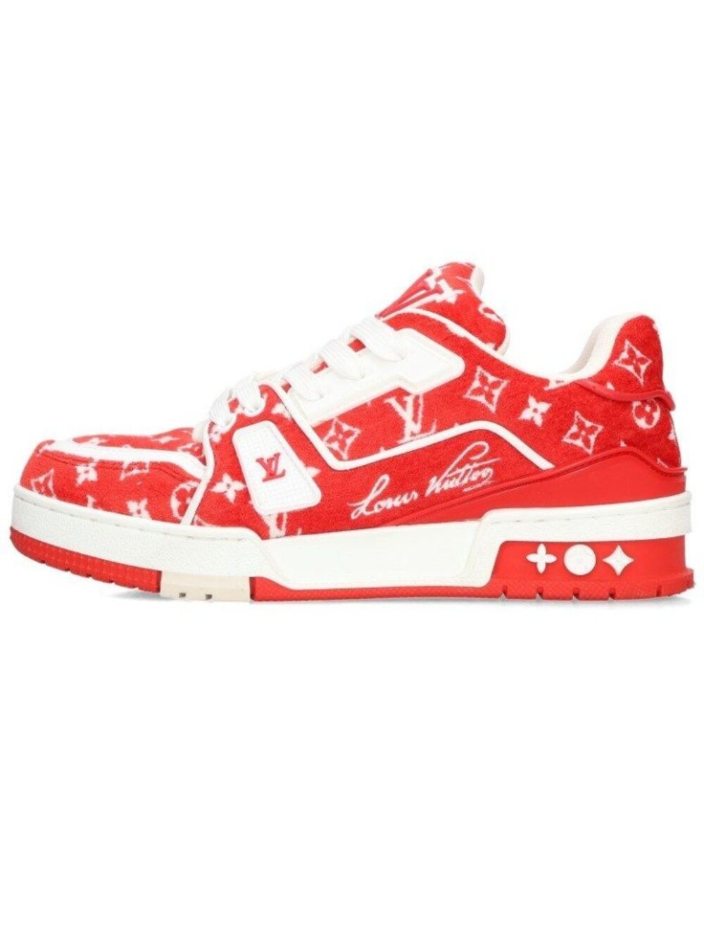 Louis Vuitton LV Trainer Line Velour Sneakers